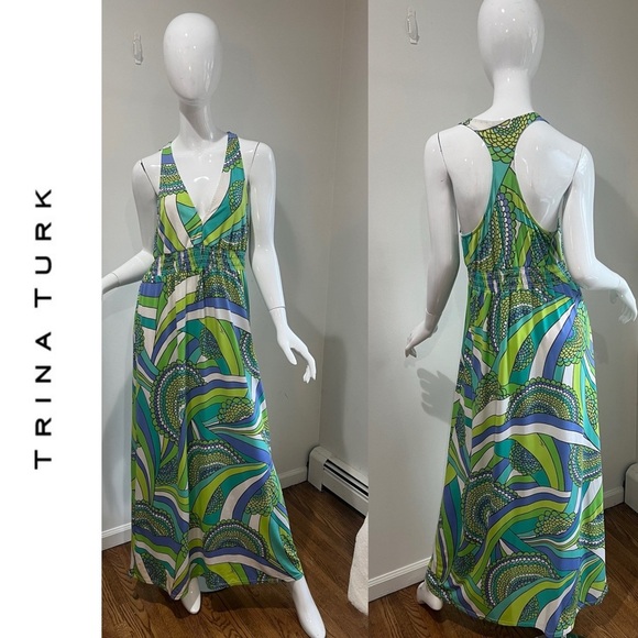 Trina Turk Floor Length Maxi Dress